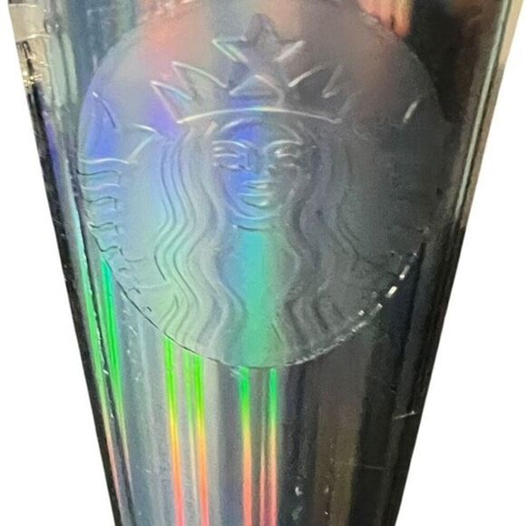 Starbucks 2022 Rare Ocean Kaleidoscope Dome Lid 24oz Travel Cup Tumbler with Str - Picture 2 of 5